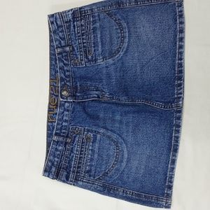 rue21 Blue Jean Mini Skirt Junior Miss Size 5